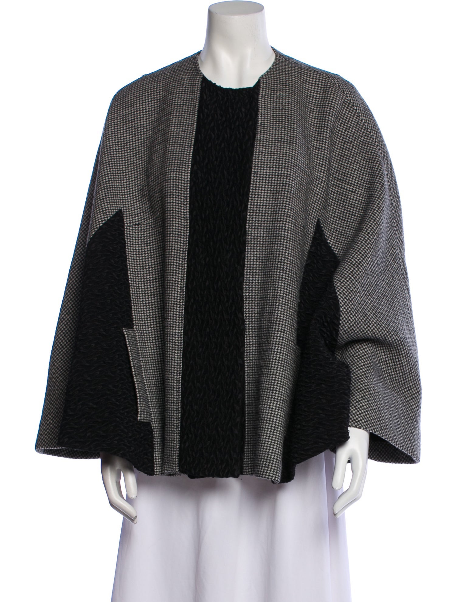 Dolce & Gabbana Wool Houndstooth Print Jacket