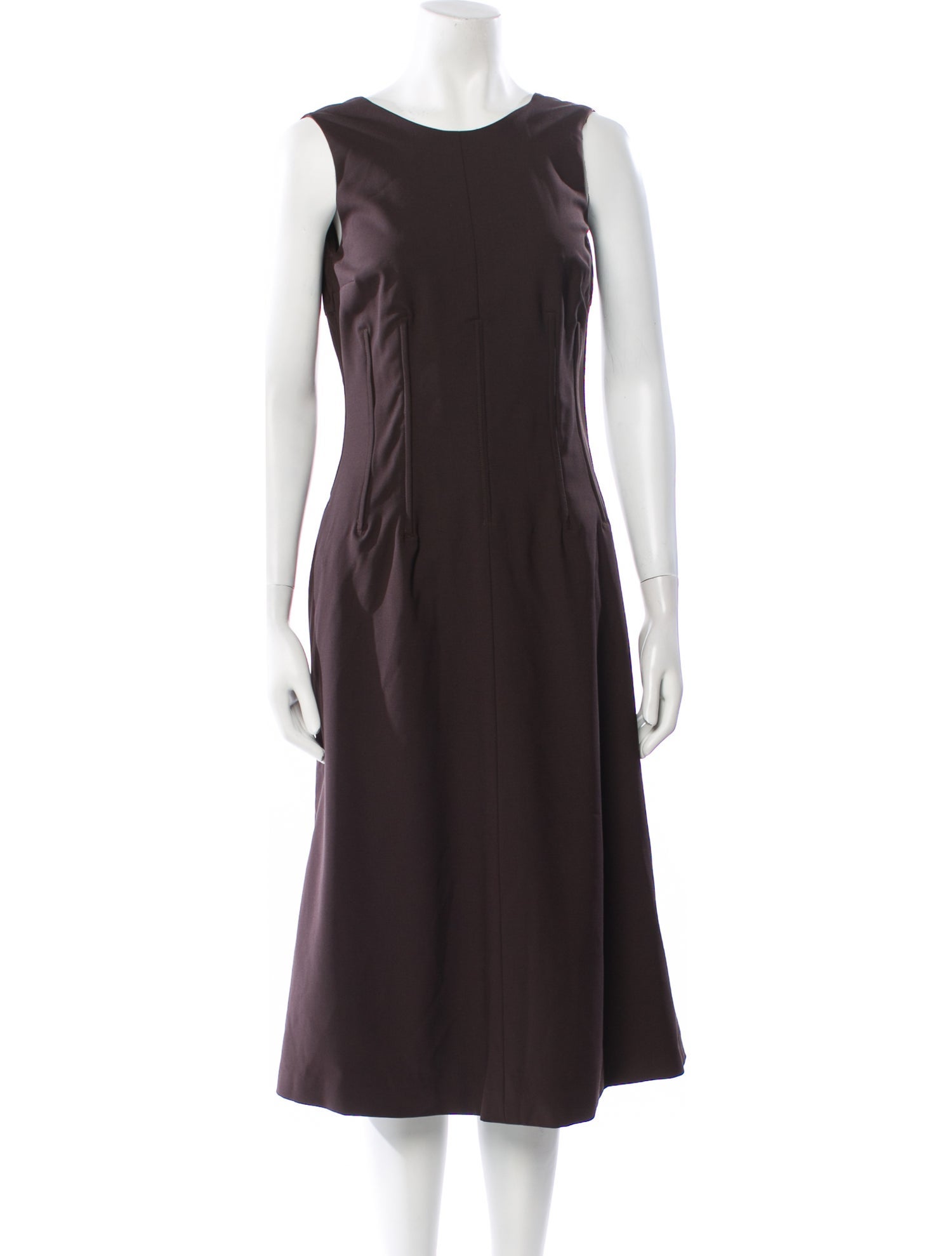 Dolce & Gabbana Virgin Wool Midi Length Dress