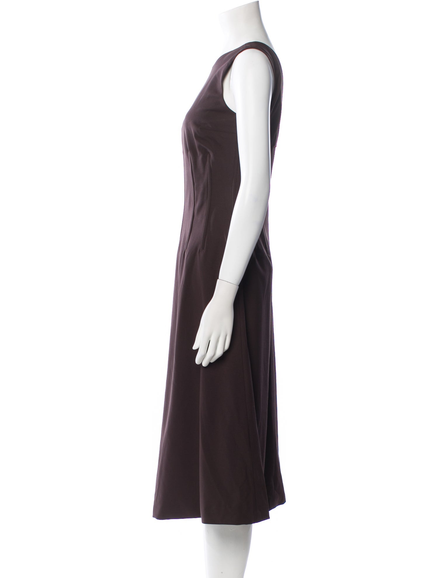 Dolce & Gabbana Virgin Wool Midi Length Dress