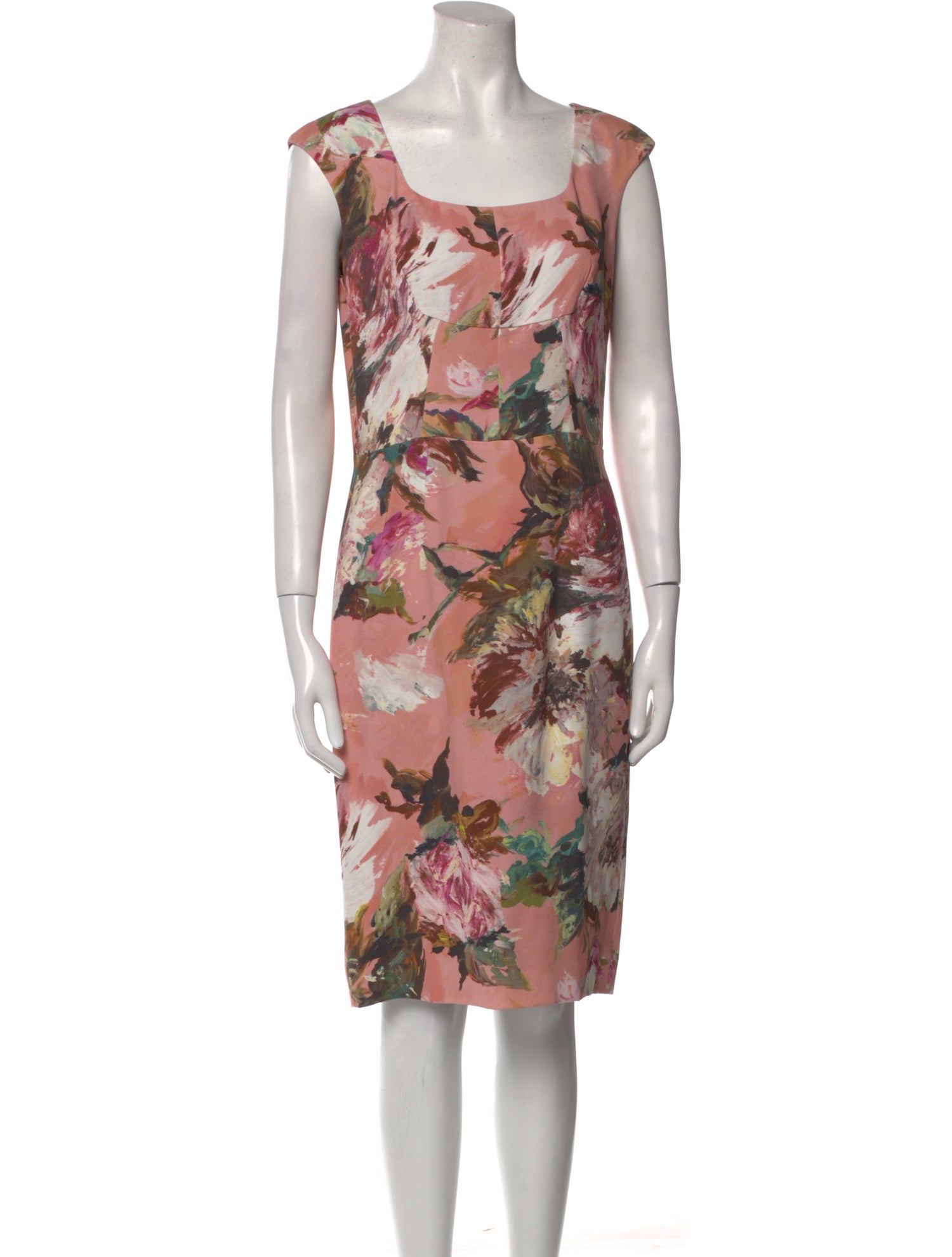 Dolce & Gabbana Floral Print Knee-Length Dress