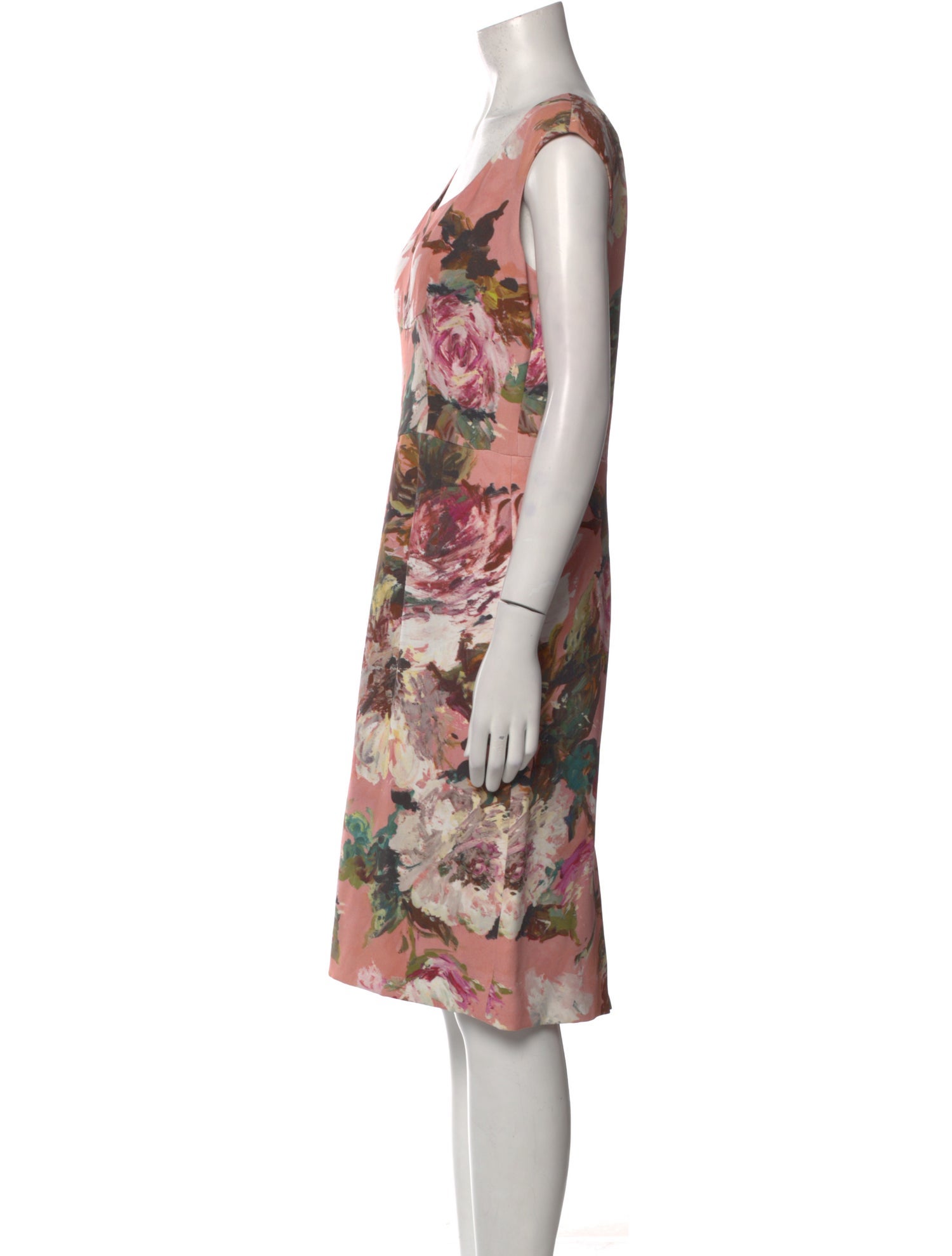 Dolce & Gabbana Floral Print Knee-Length Dress