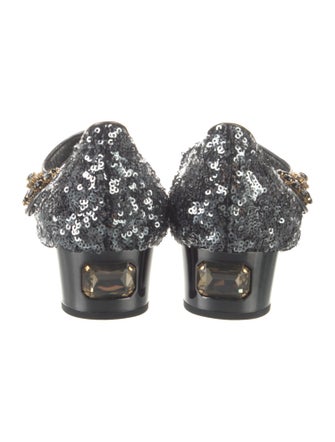 Dolce & Gabbana Sequins Crystal Embellishments Pumps