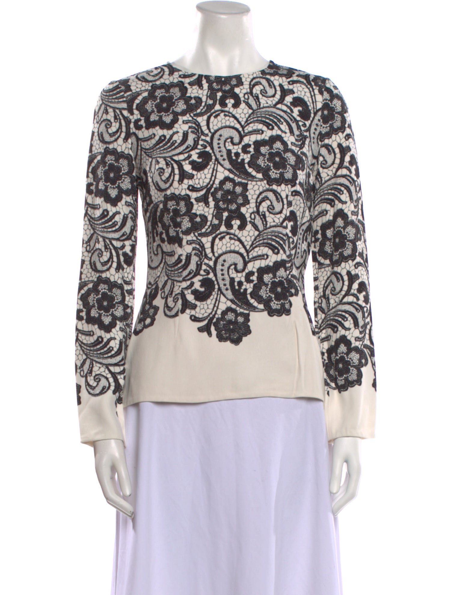 Dolce & Gabbana Silk Floral Print Top