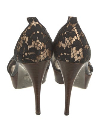 Dolce & Gabbana Lace Floral Print Sandals