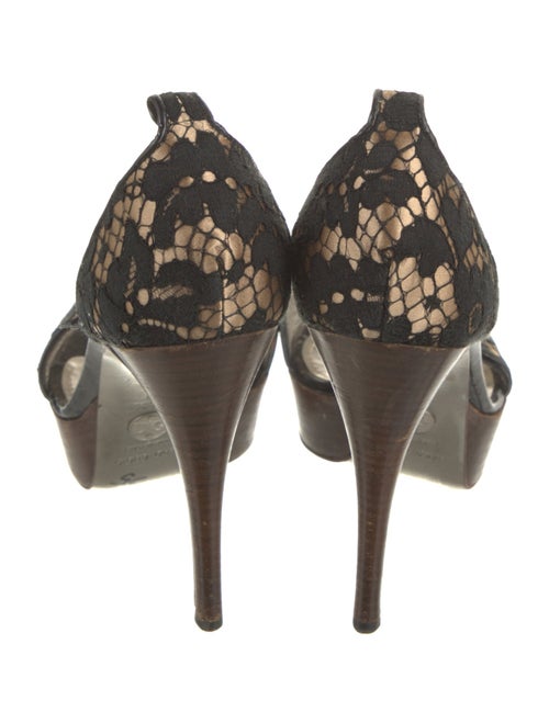 Dolce & Gabbana Lace Floral Print Sandals