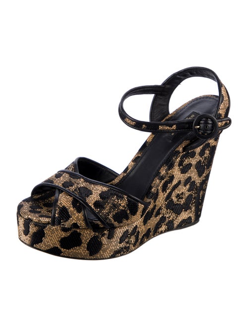 Dolce & Gabbana Raffia Printed Espadrilles