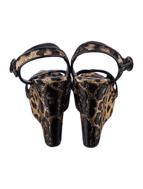 Dolce & Gabbana Raffia Printed Espadrilles