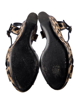 Dolce & Gabbana Raffia Printed Espadrilles