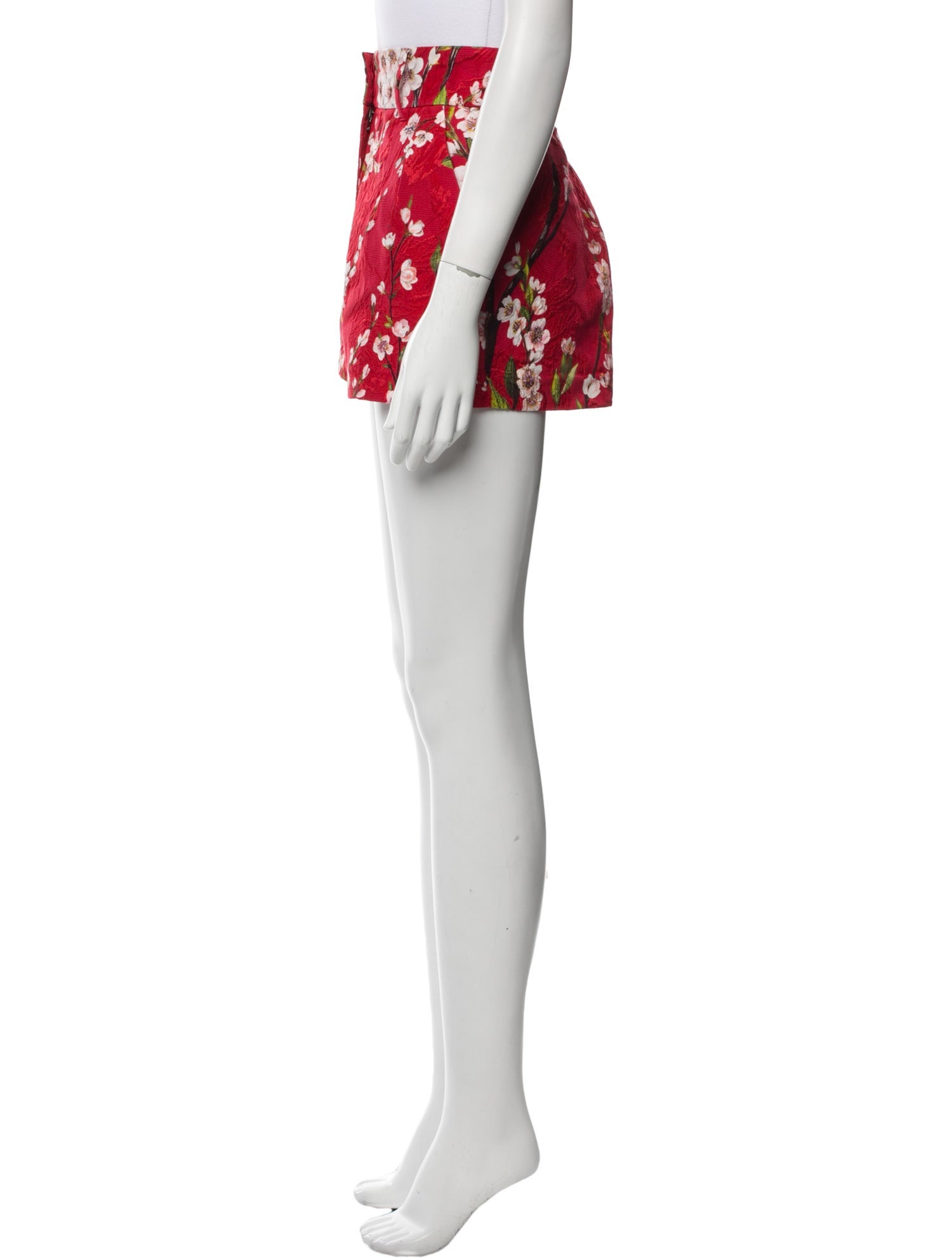 Dolce & Gabbana Floral Print Mini Shorts