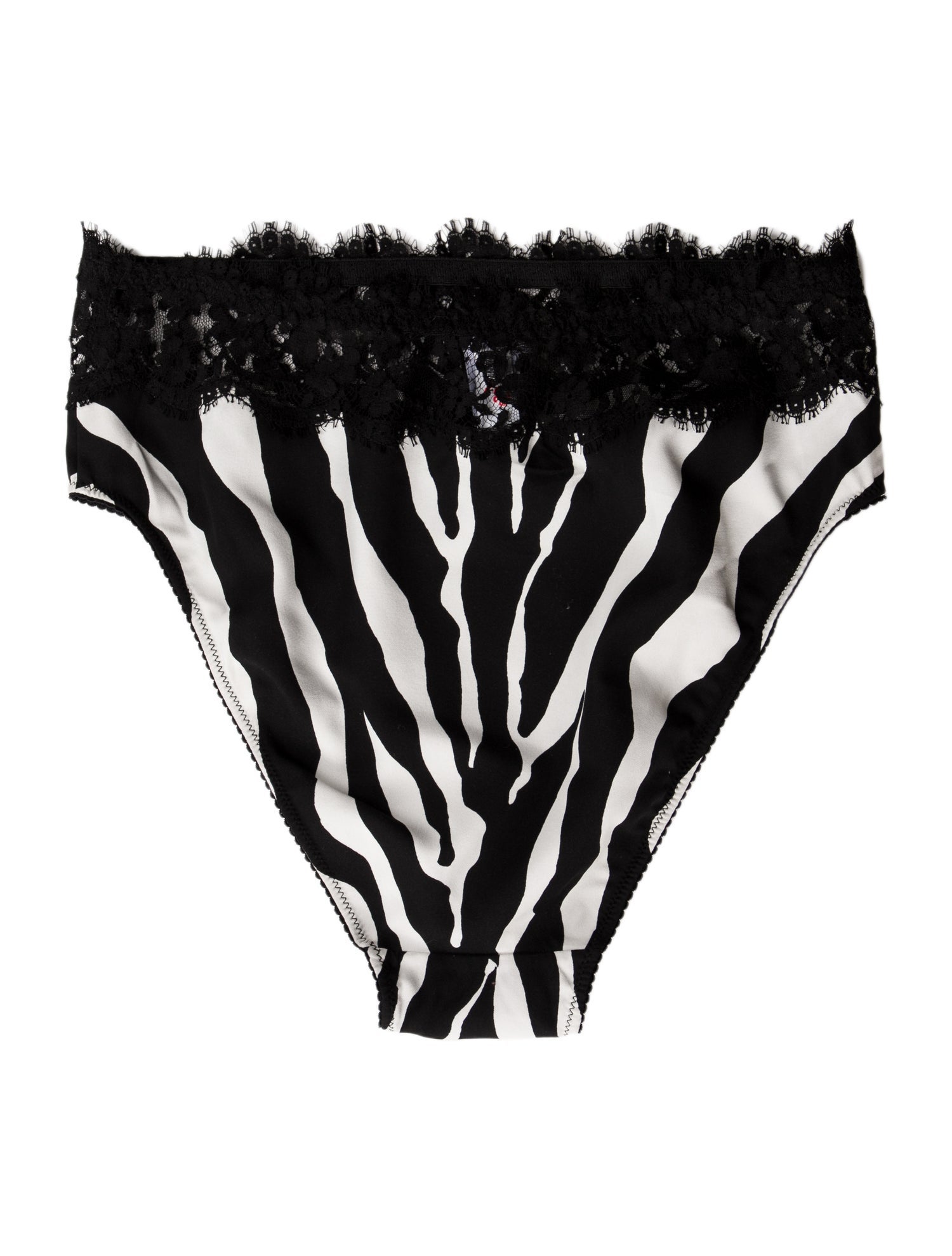 Dolce & Gabbana Printed Lace Trim Embellishment Bottoms w/ Tags