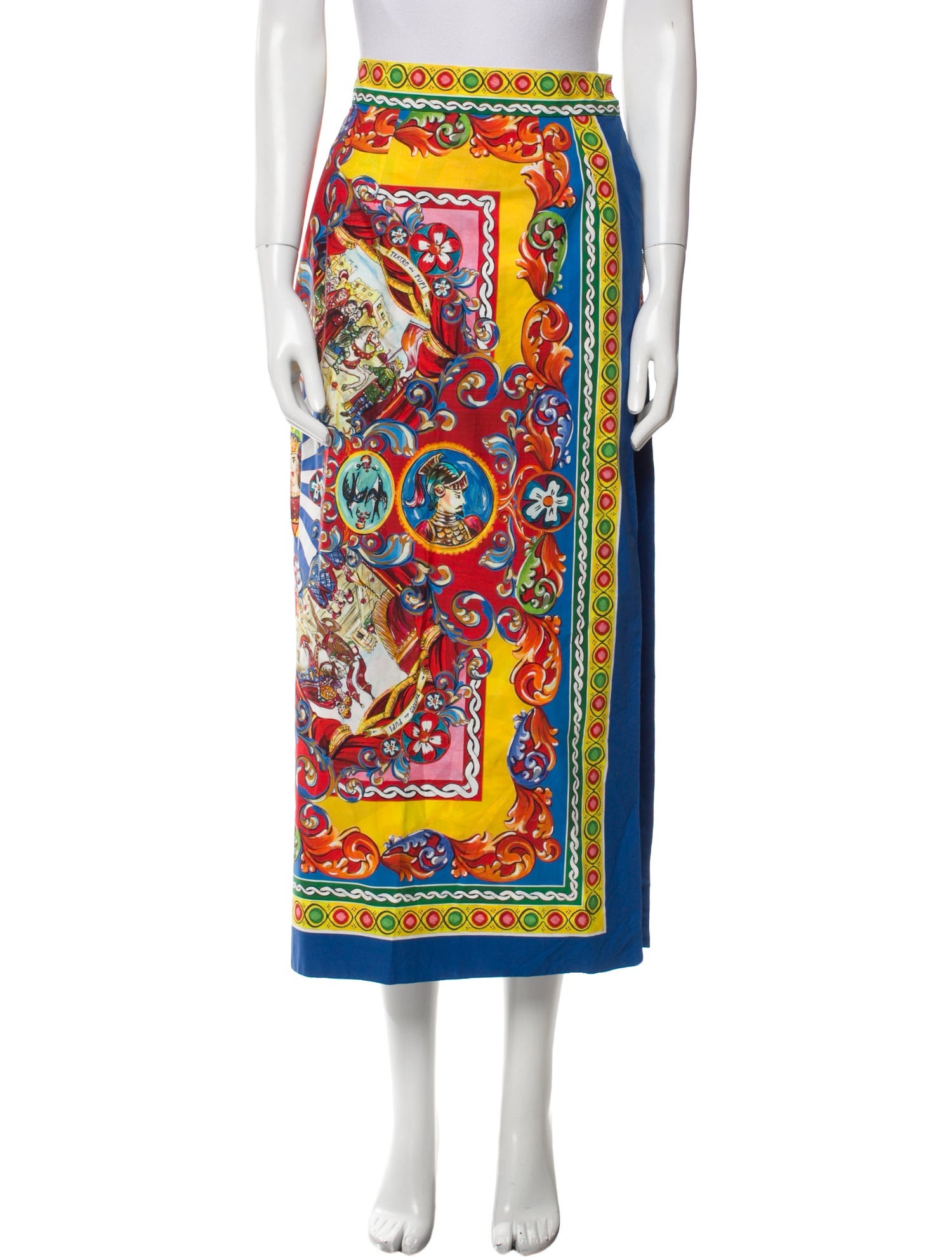 Dolce & Gabbana Printed Midi Length Skirt