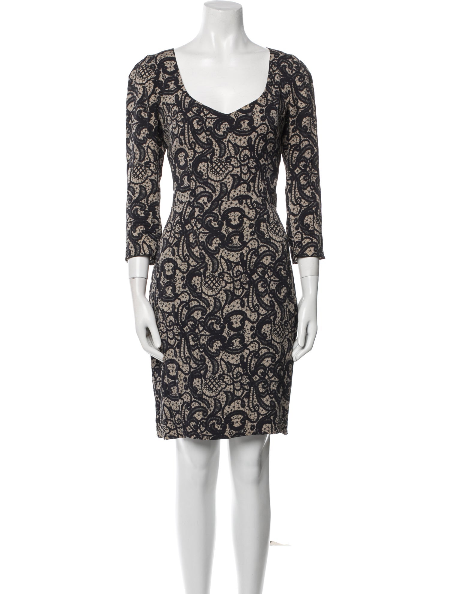 Dolce & Gabbana Silk Knee-Length Dress