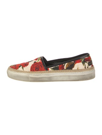 Dolce & Gabbana Canvas Printed Sneakers