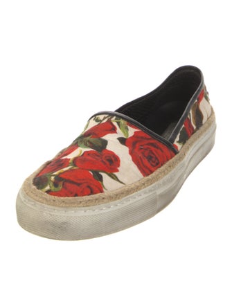 Dolce & Gabbana Canvas Printed Sneakers