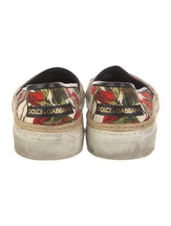 Dolce & Gabbana Canvas Printed Sneakers