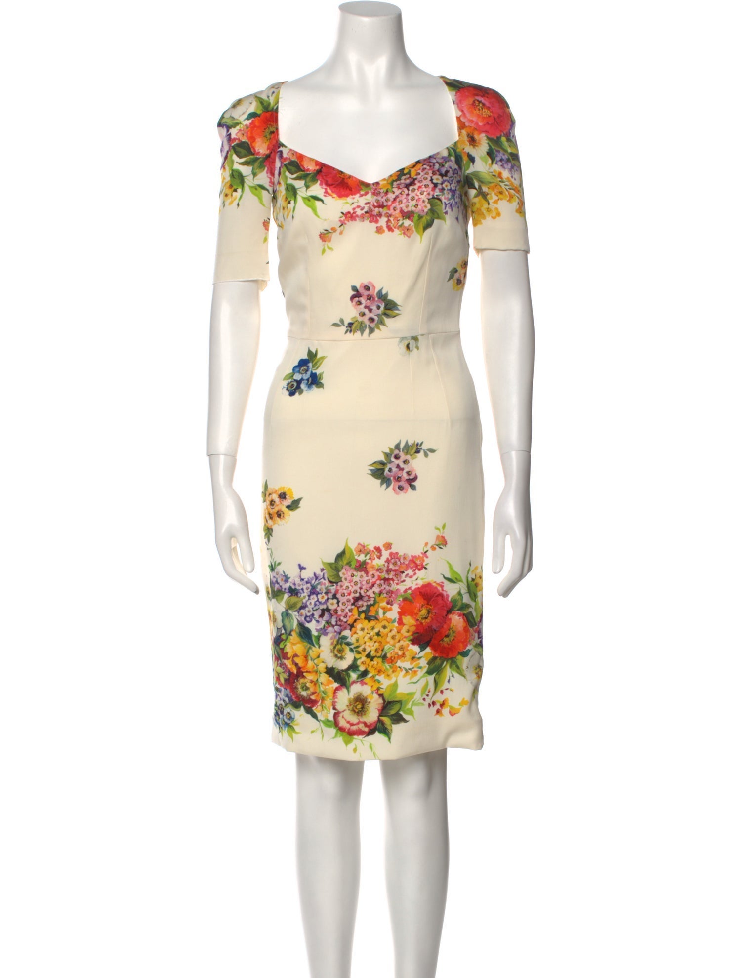 Dolce & Gabbana Silk Knee-Length Dress