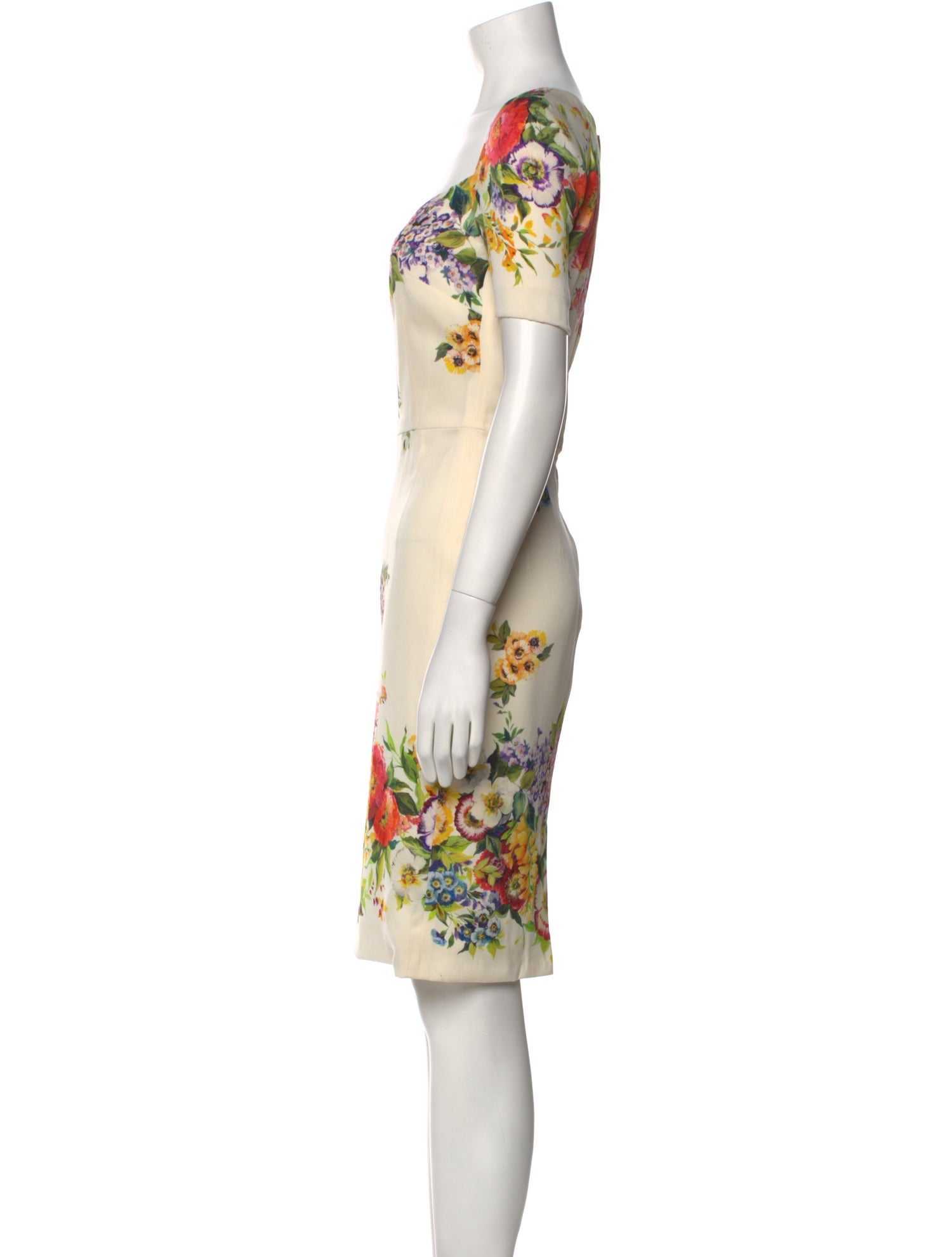 Dolce & Gabbana Silk Knee-Length Dress