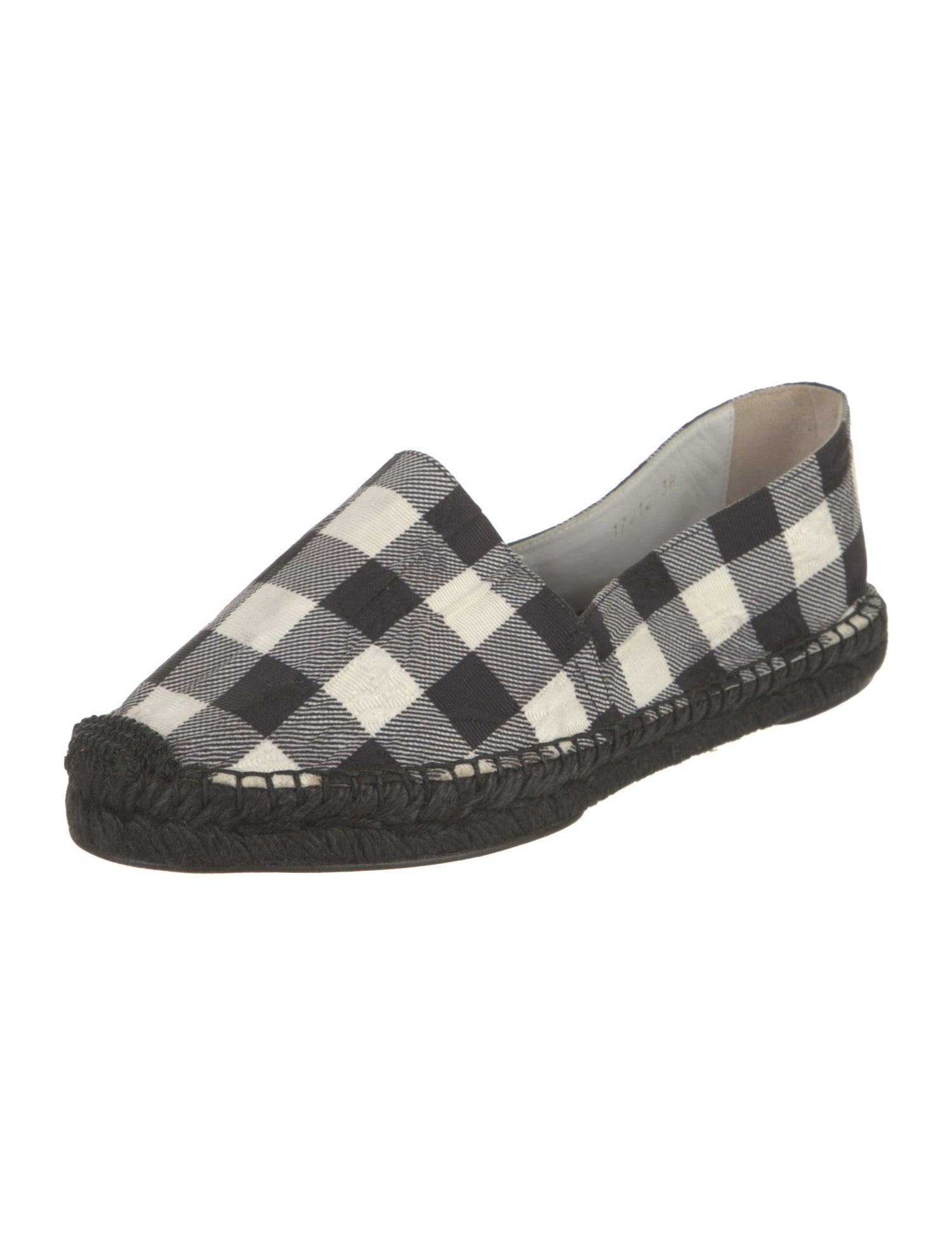 Dolce & Gabbana Canvas Plaid Print Espadrilles