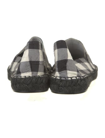 Dolce & Gabbana Canvas Plaid Print Espadrilles