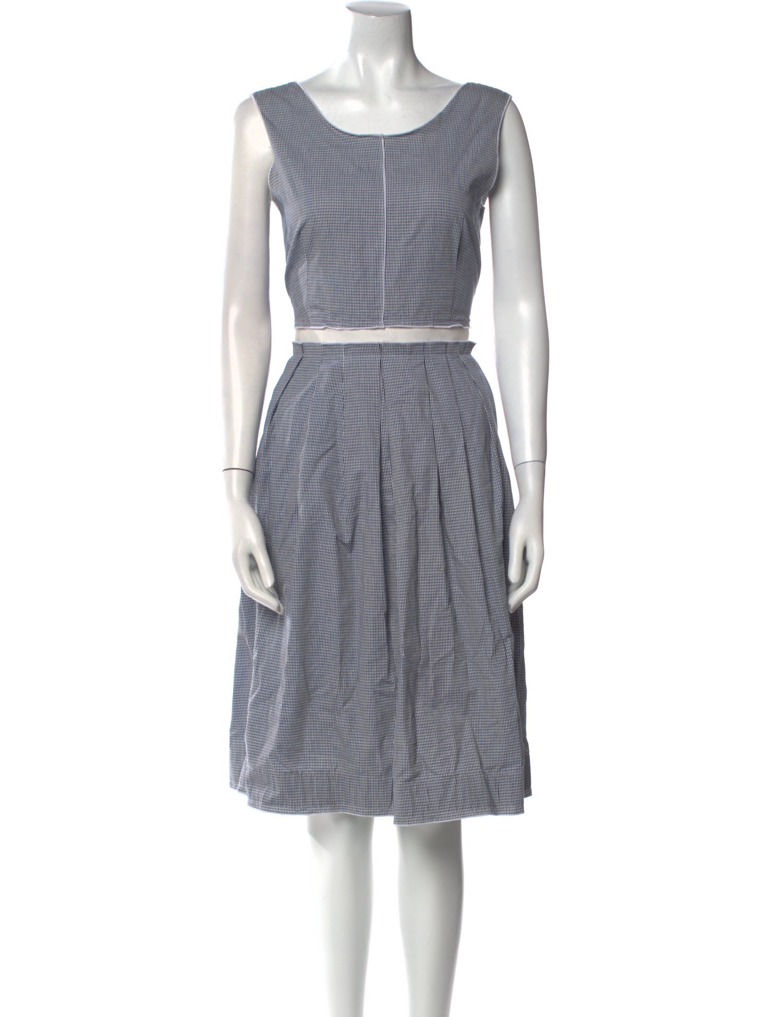 D&G Houndstooth Print Midi Length Dress