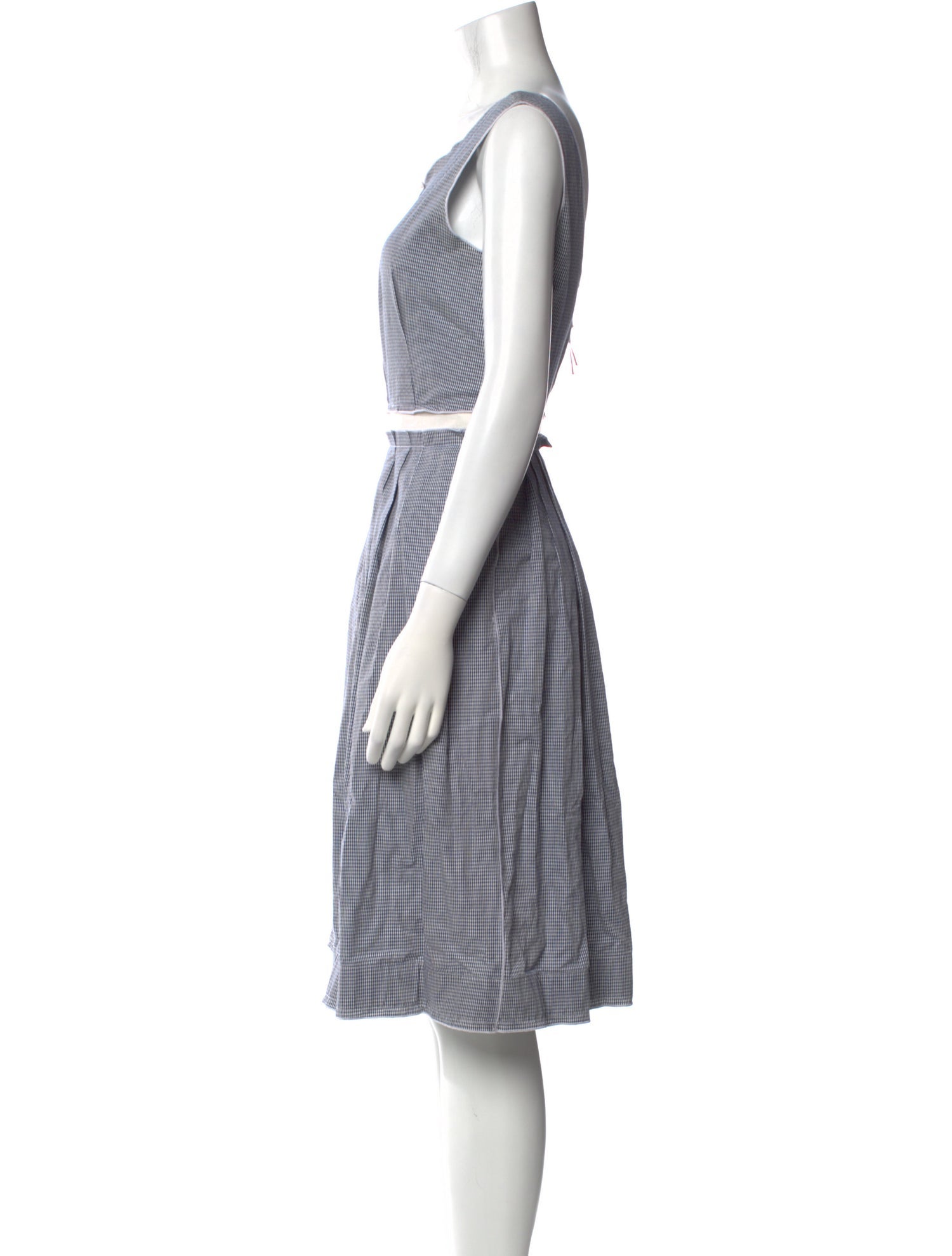 D&G Houndstooth Print Midi Length Dress