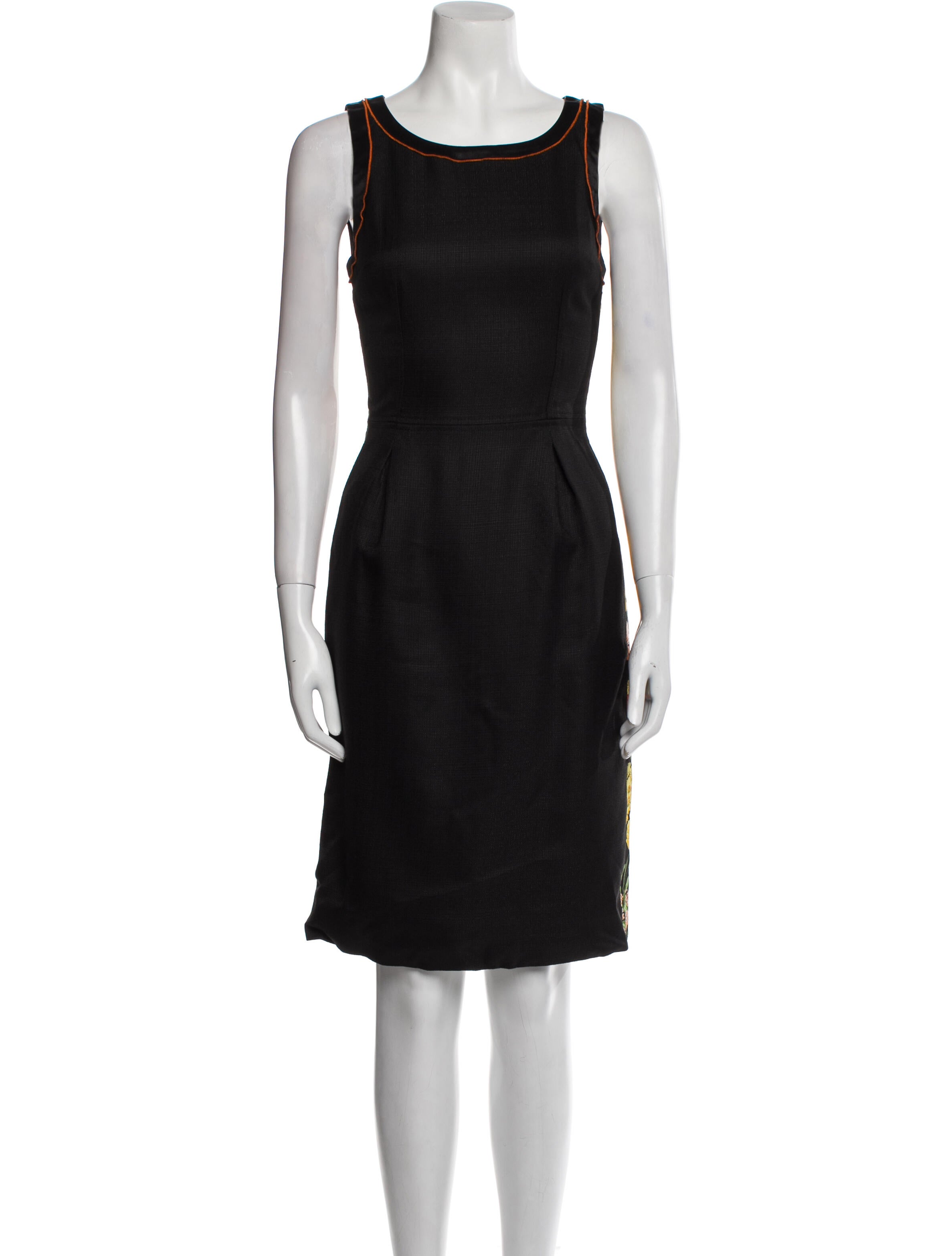 Dolce & Gabbana Scoop Neck Knee-Length Dress