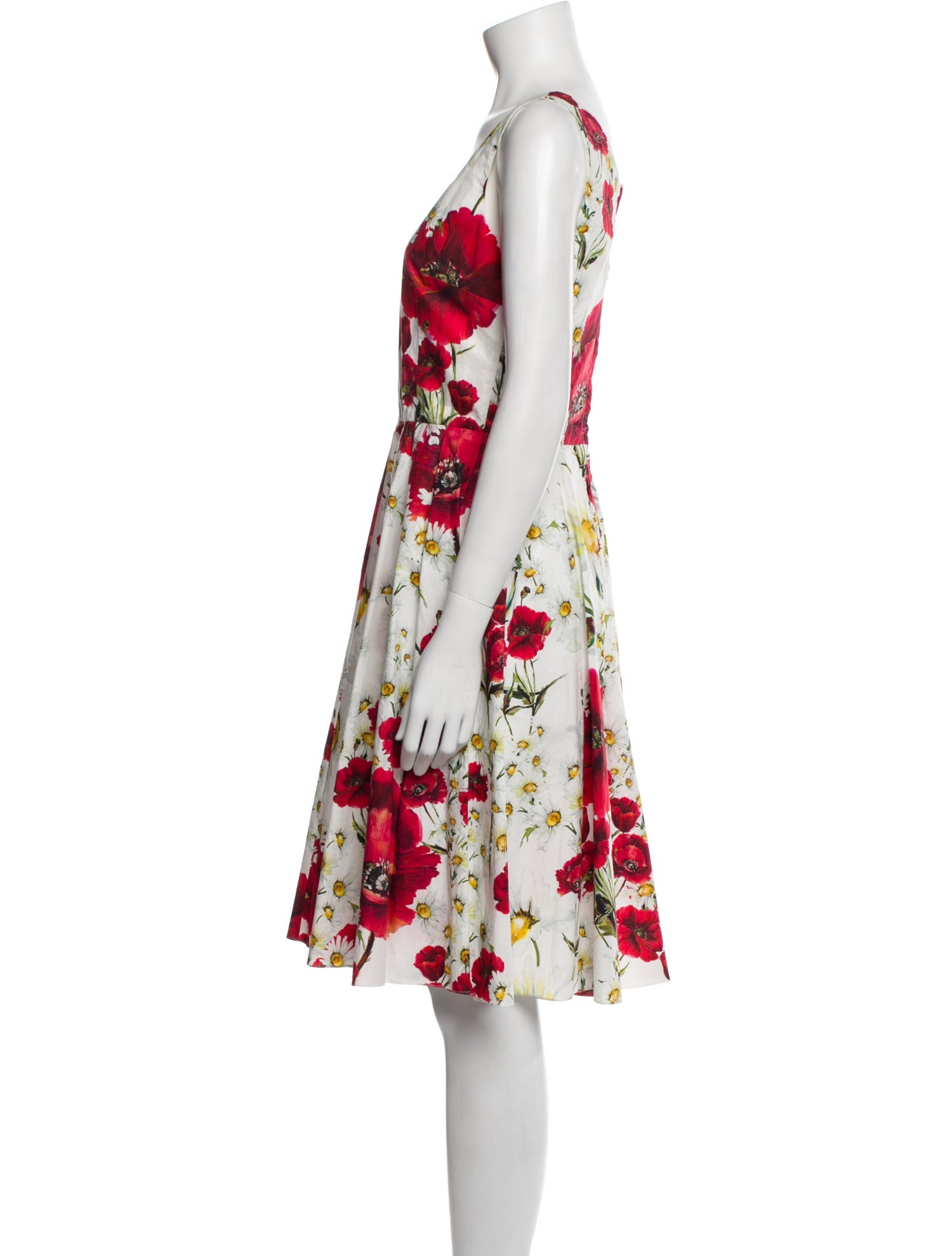 Dolce & Gabbana Floral Print Knee-Length Dress