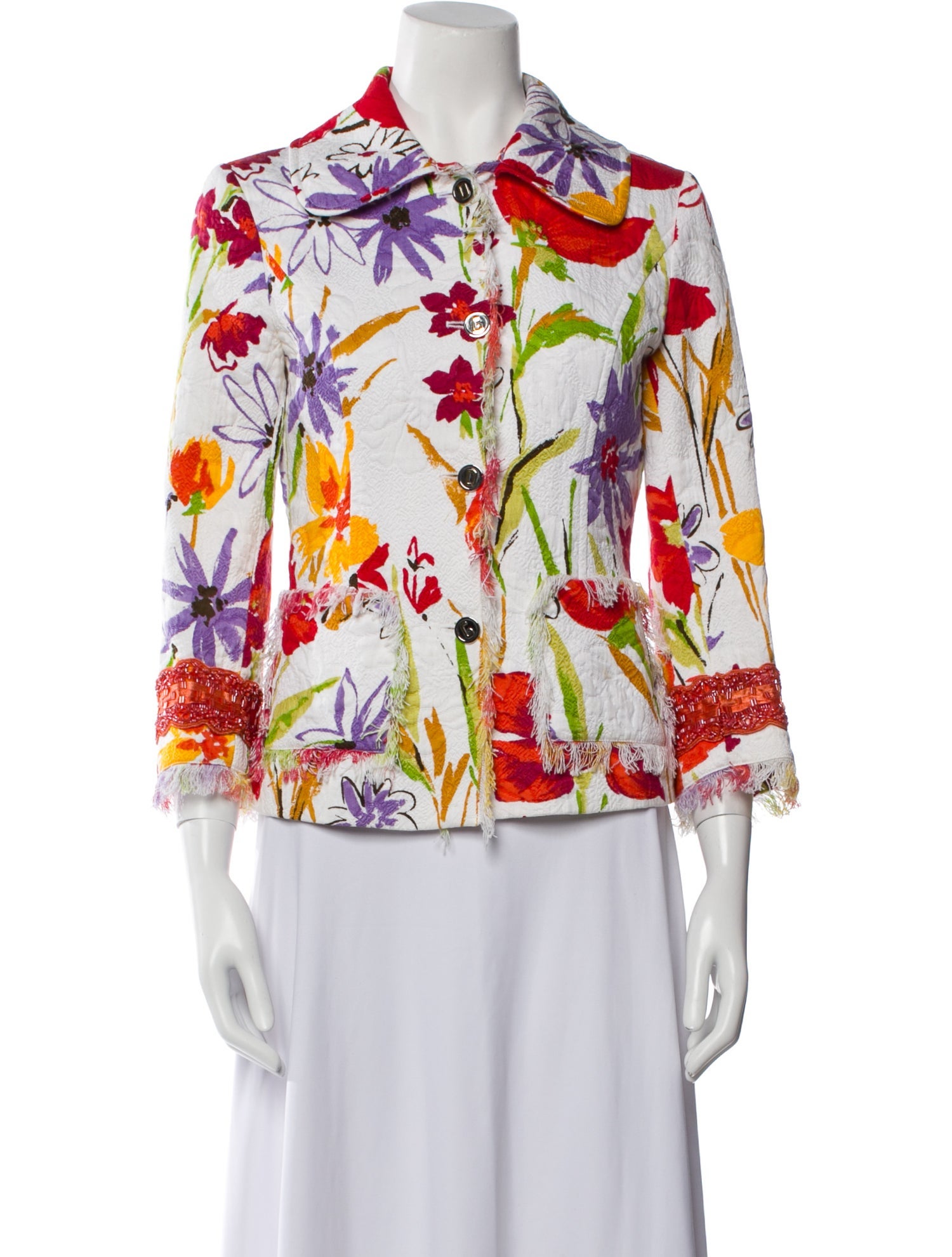 Dolce & Gabbana Floral Print Evening Jacket