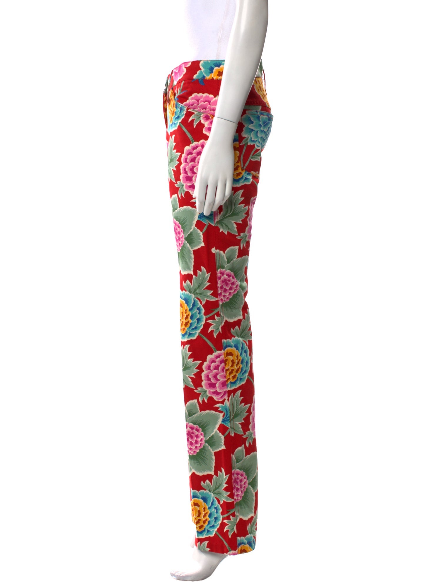 Dolce & Gabbana Floral Print Straight Leg Pants w/ Tags