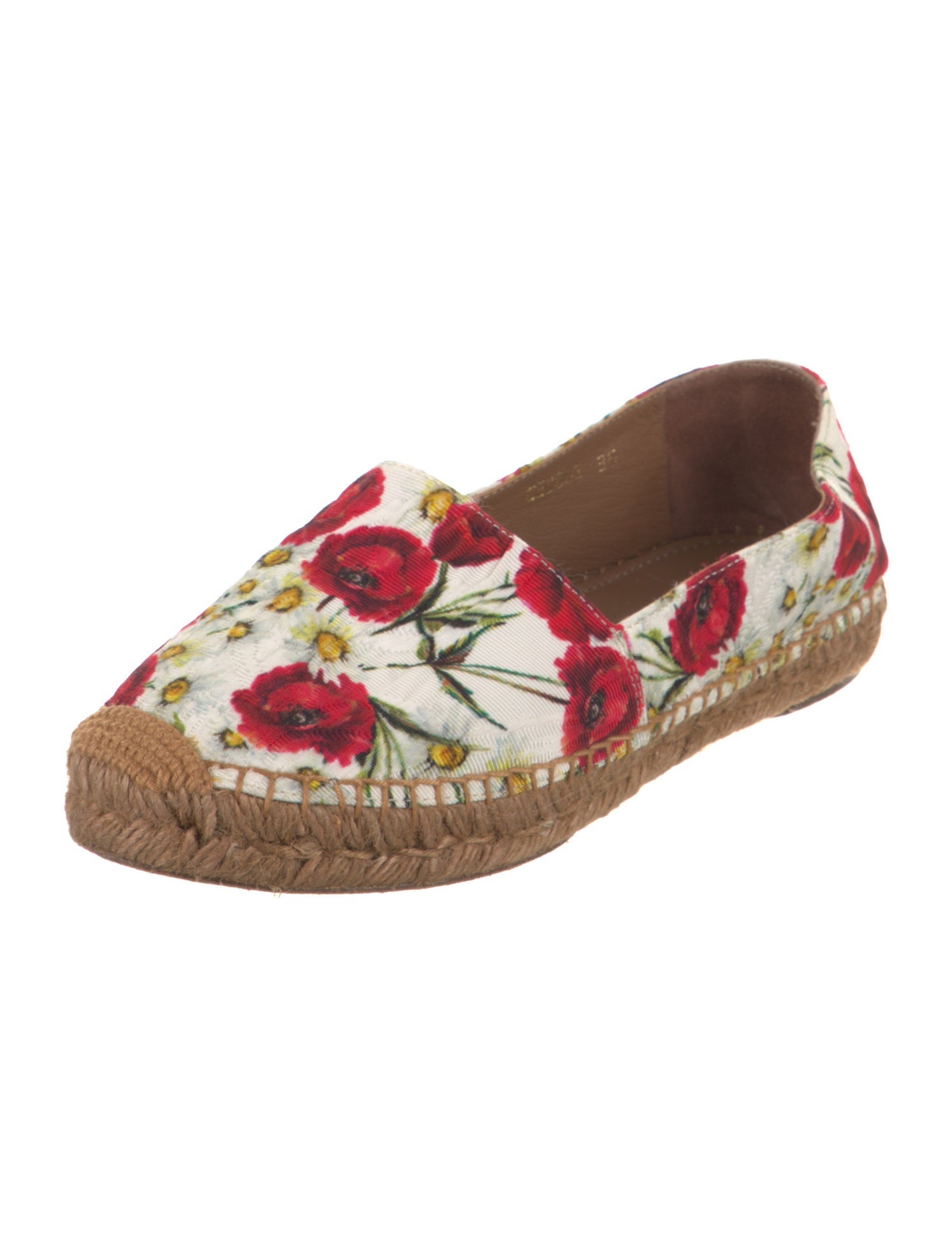 Dolce & Gabbana Canvas Floral Print Espadrilles