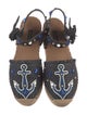 Dolce & Gabbana Leather Graphic Print Espadrilles
