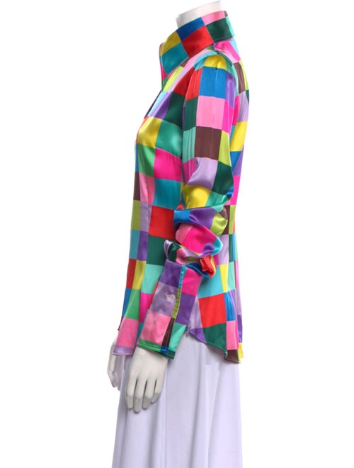 Dolce & Gabbana 2000's Silk Button-Up Top