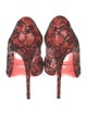 Dolce & Gabbana Patent Leather Lace Pattern Pumps