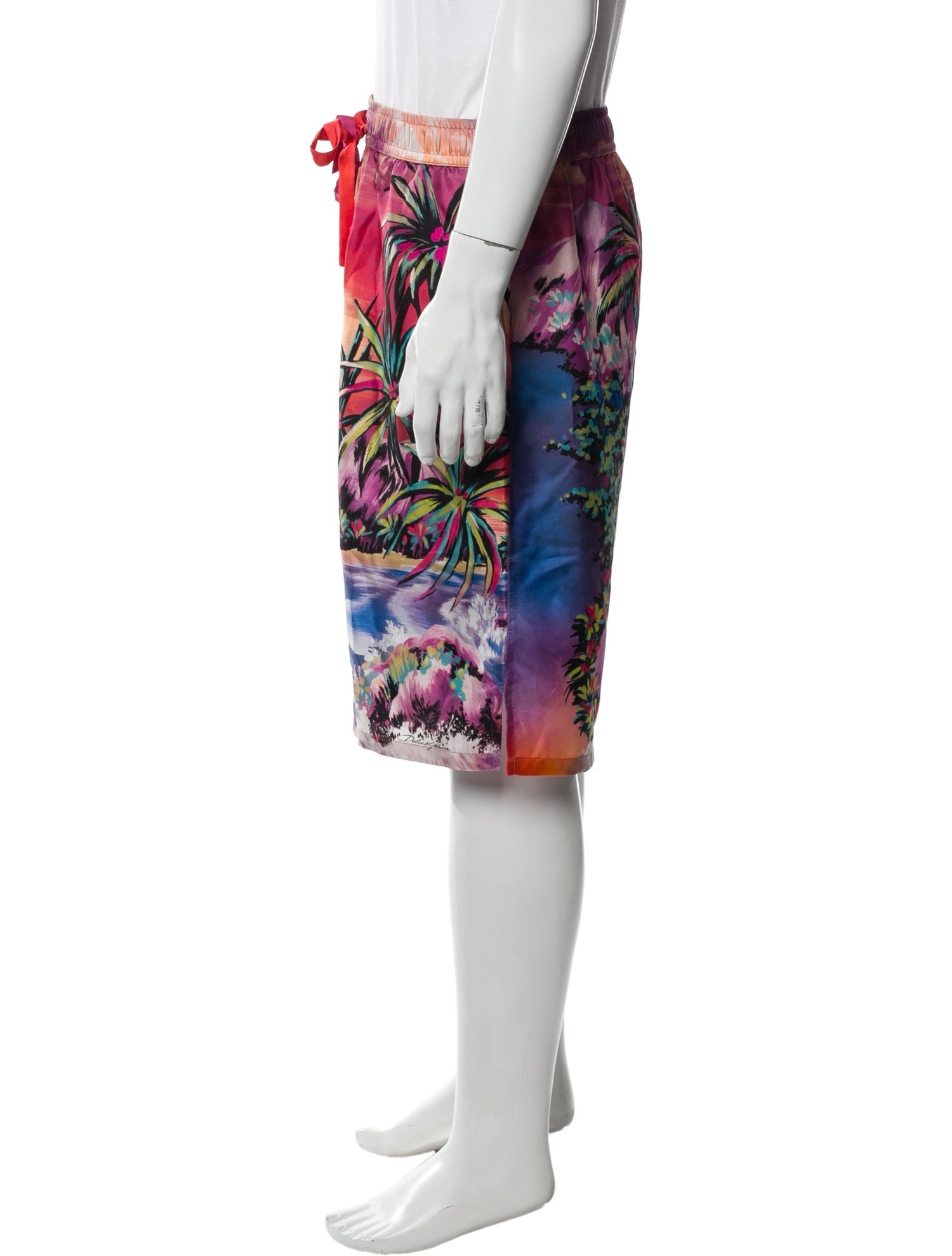 Dolce & Gabbana Silk Jogger Shorts w/ Tags