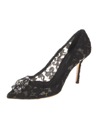 Dolce & Gabbana Lace Lace Pattern Pumps