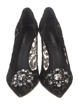 Dolce & Gabbana Lace Lace Pattern Pumps