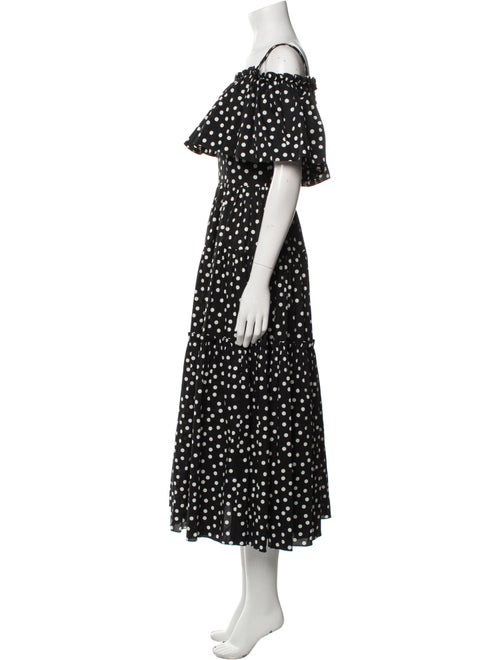 Dolce & Gabbana Polka Dot Print Midi Length Dress