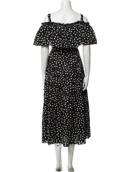 Dolce & Gabbana Polka Dot Print Midi Length Dress