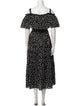 Dolce & Gabbana Polka Dot Print Midi Length Dress