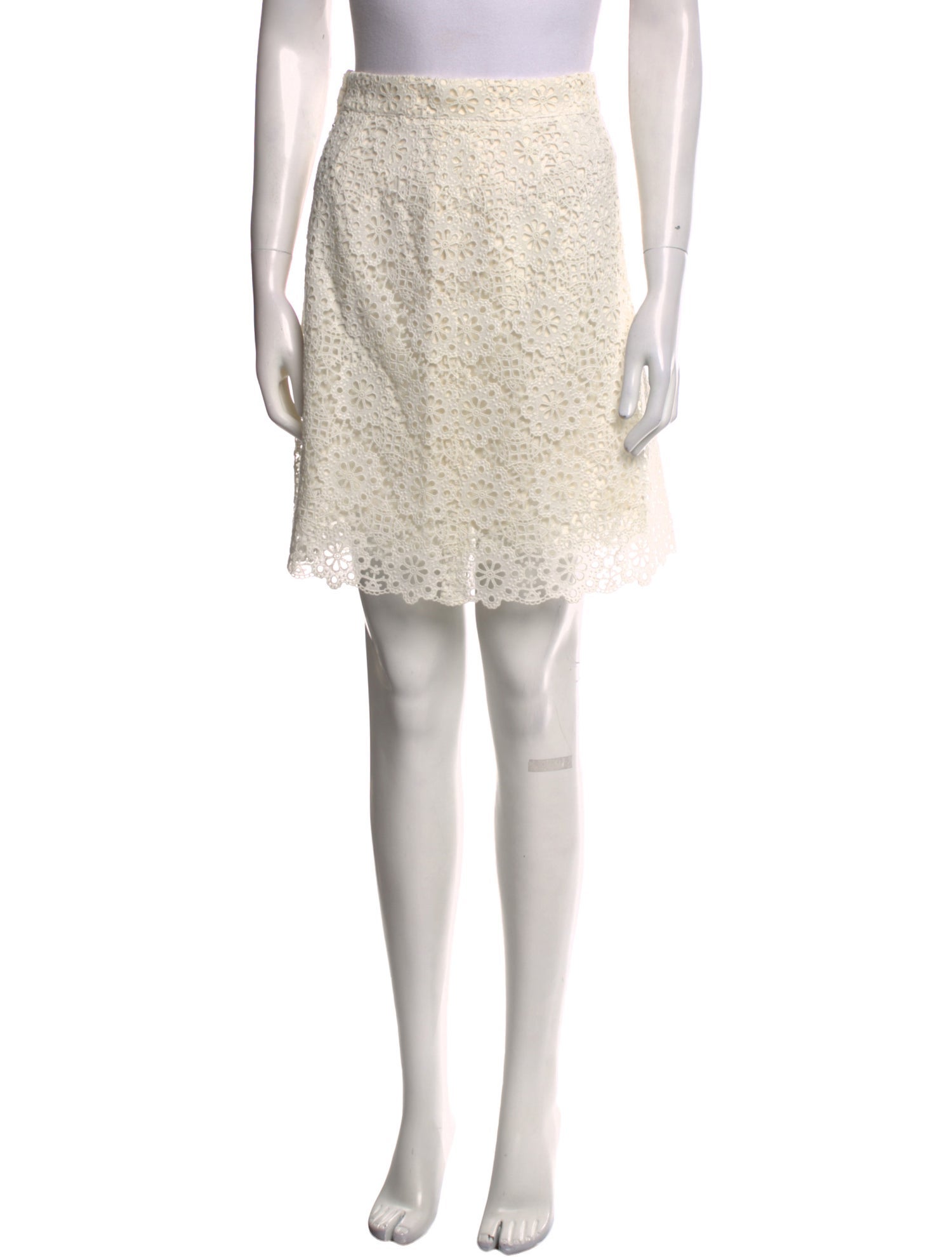 Dolce & Gabbana Lace Trim Embellishment Mini Skirt