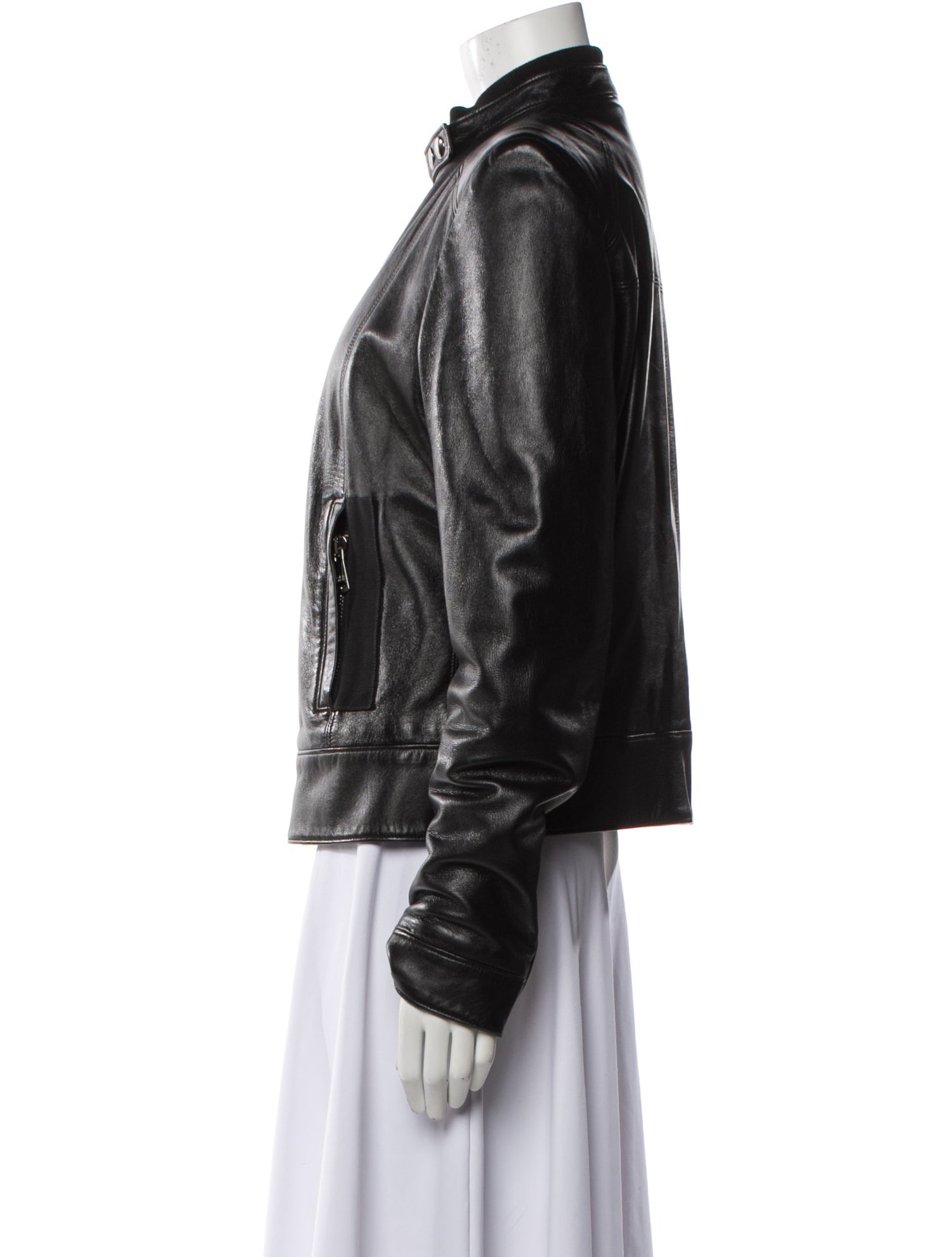 Dolce & Gabbana Leather Biker Jacket