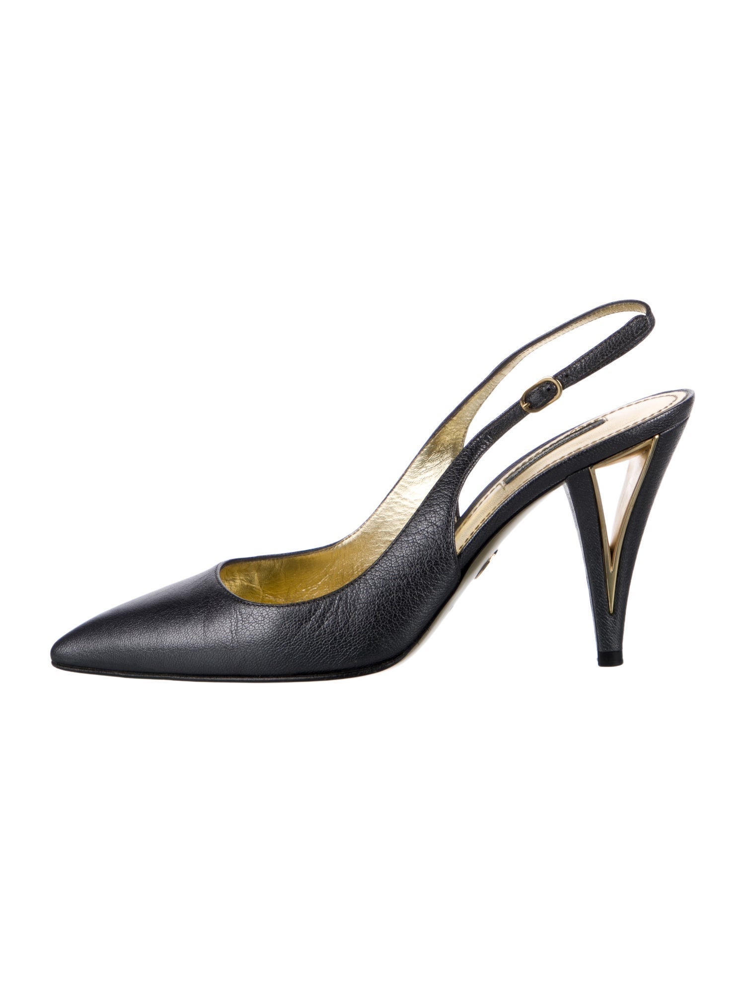 Dolce & Gabbana Leather Slingback Pumps