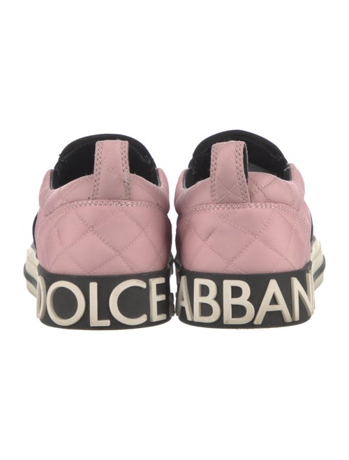 Dolce & Gabbana Quilted Pattern Nylon Sneakers