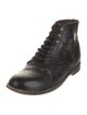 Dolce & Gabbana Leather Lace-Up Boots