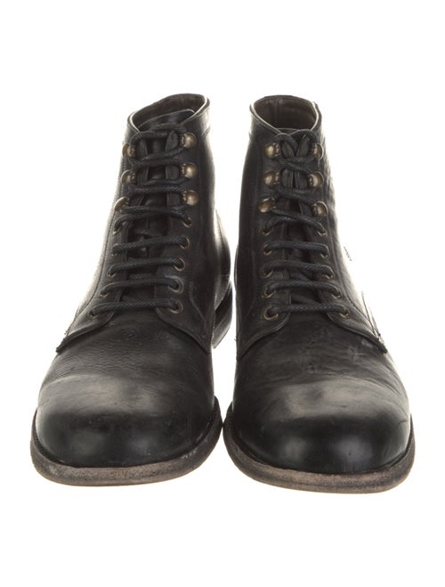 Dolce & Gabbana Leather Lace-Up Boots