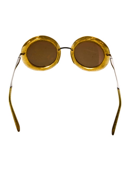 Dolce & Gabbana Round Mirrored Sunglasses