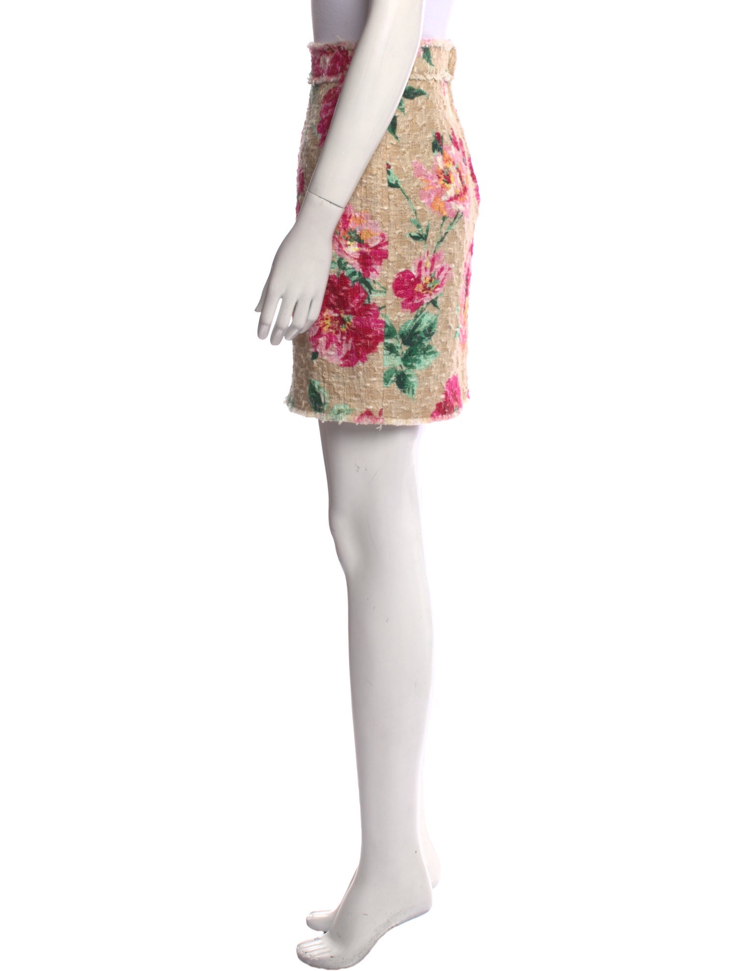 Dolce & Gabbana Floral Print Mini Skirt