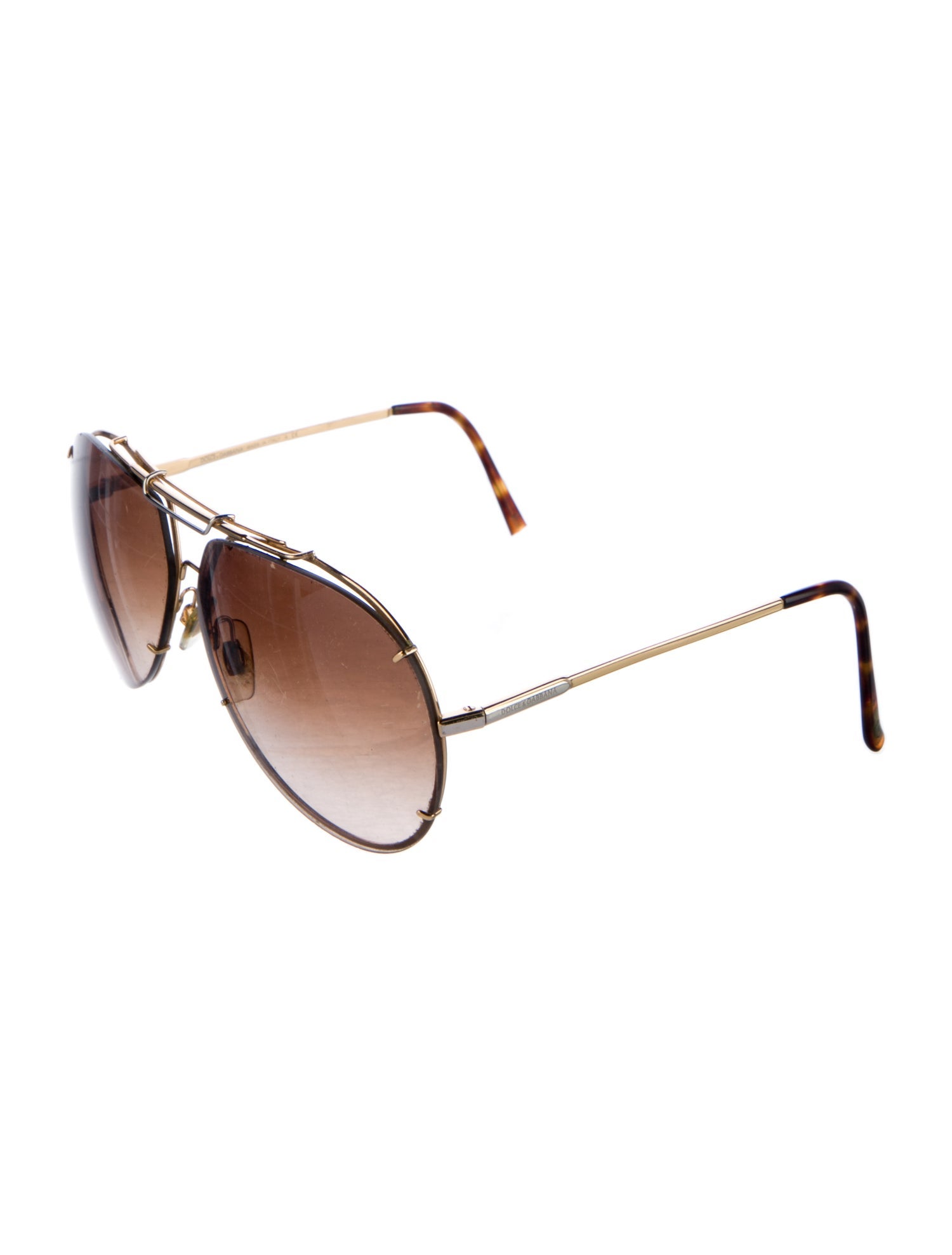 Dolce & Gabbana Aviator Gradient Sunglasses