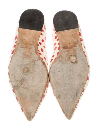 Dolce & Gabbana Snakeskin Polka Dot Print Ballet Flats