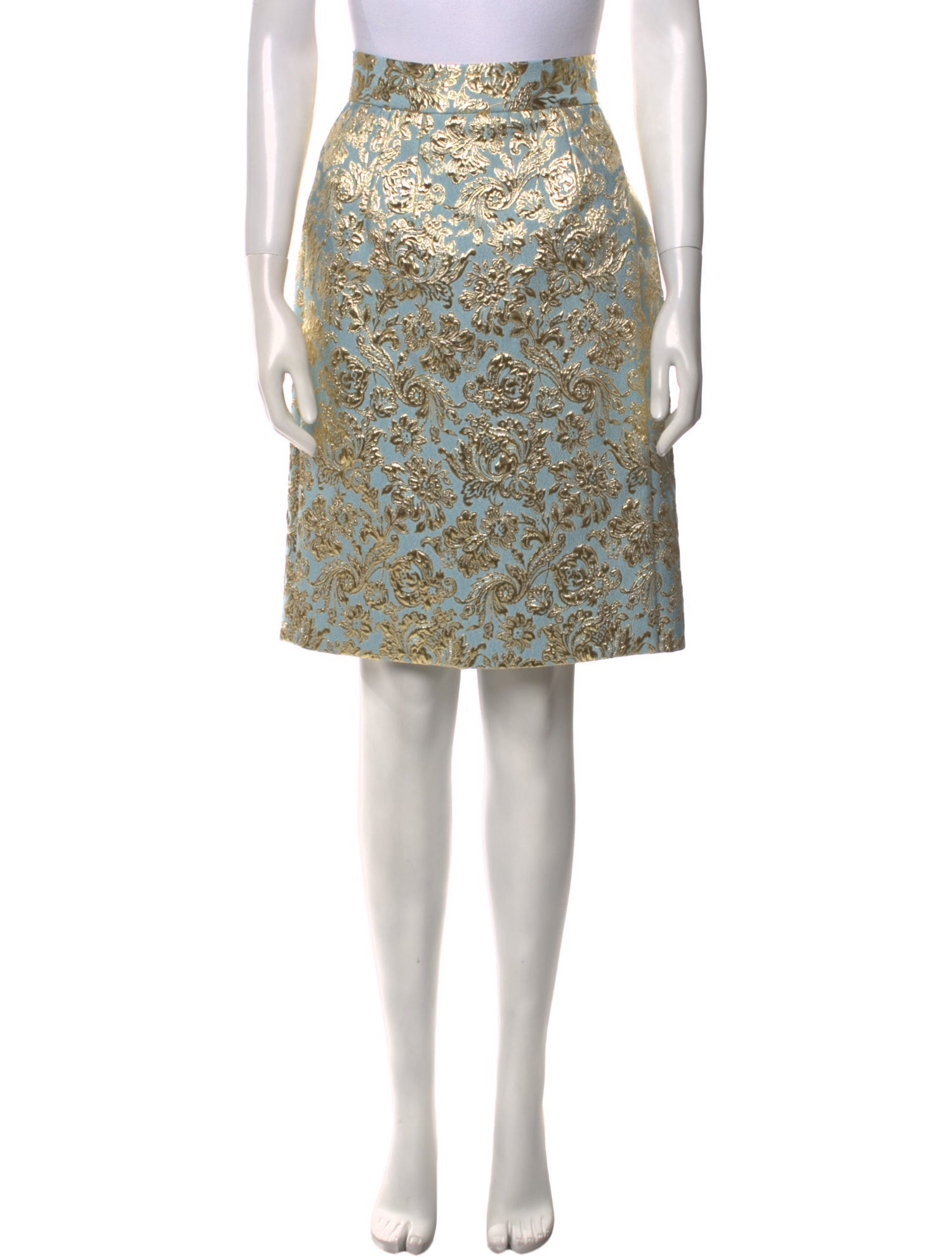Dolce & Gabbana Floral Print Knee-Length Skirt w/ Tags